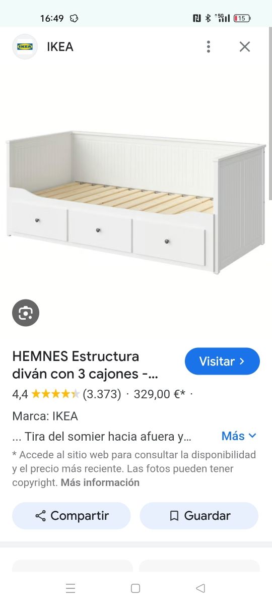 Cama nido Ikea blanca