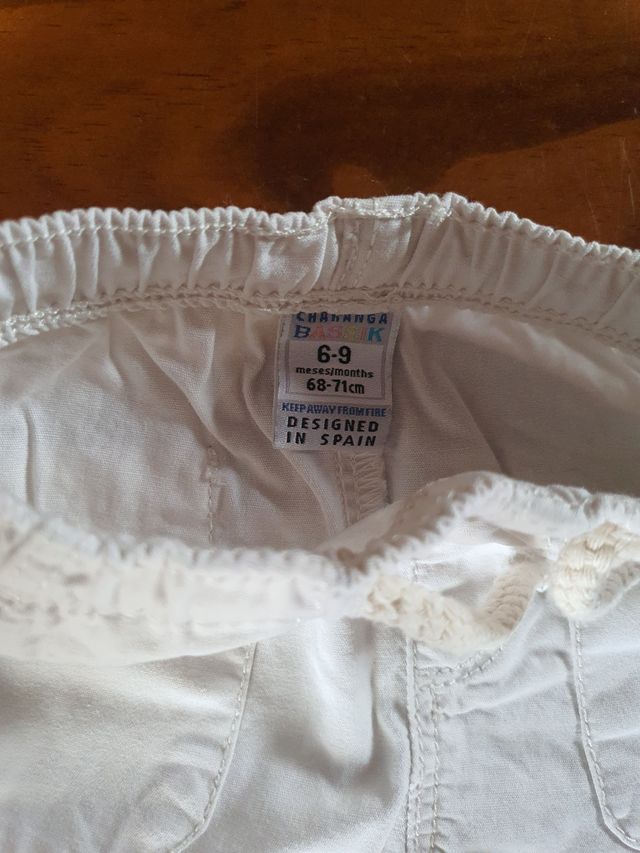 Ropa bebé 6-9m: camiseta+pantalón