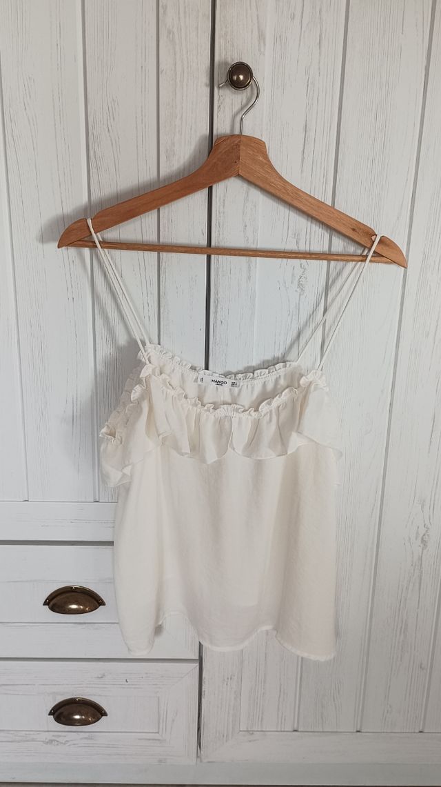 Blusa Mango blanca - Talla L