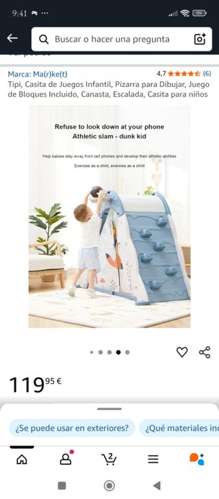 Tipi Infantil Ma(r)ke(t) - Como nueva