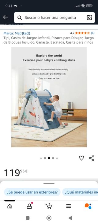Tipi Infantil Ma(r)ke(t) - Como nueva
