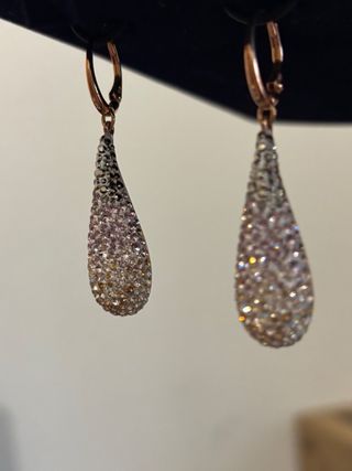Pendientes Swarovski - oro rosa