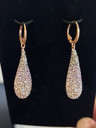 Pendientes Swarovski - oro rosa