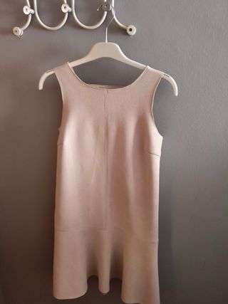 Vestido Antelina Mango beige 
