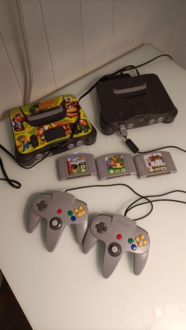 Nintendo 64 edición DK + mando + juego