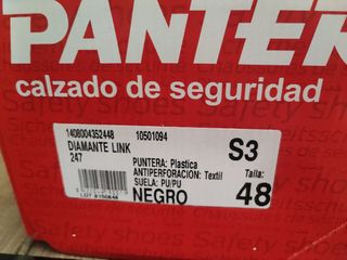 Zapatos seguridad panter negros