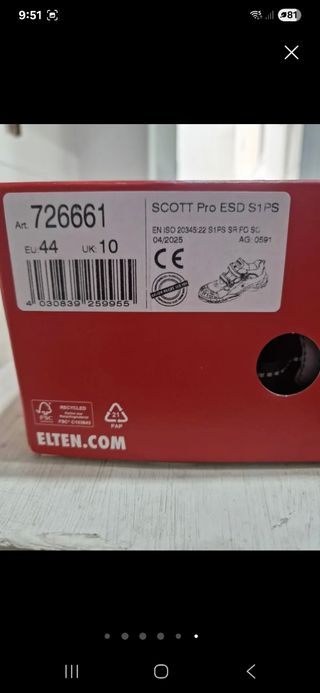 Botas seguridad Elten nº 44