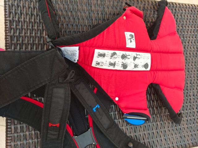 Portabebés Babybjorn Negro/Rojo