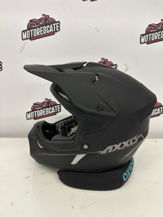 Casco Cross Axxis Negro Mate Talla M