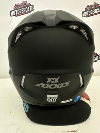 Casco Cross Axxis Negro Mate Talla M