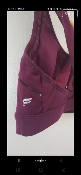 Top deportivo Fabletics marrón