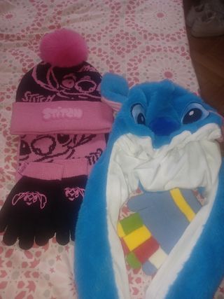 Gorros y guantes Stitch - Niñ@