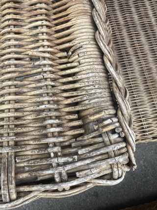 Butaca mimbre vintage