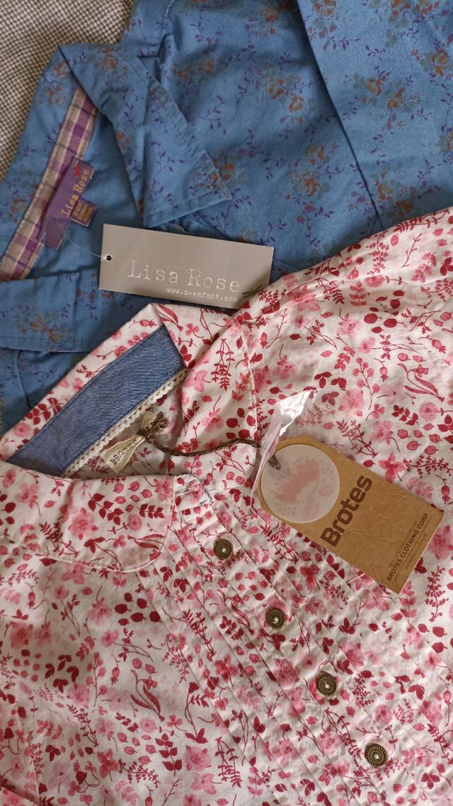 Lote 2 Camisas Niña Lisa Rose, Brotes