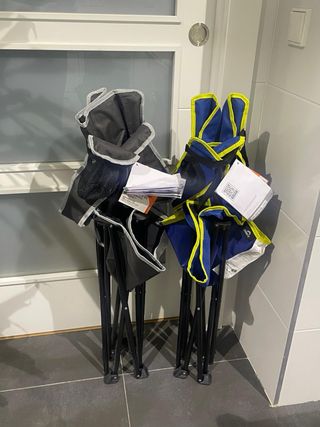 2 Sillas Camping Plegables