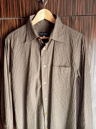 Camisa A|X Armani Jeans marrón