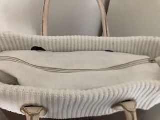 O bag - Borsa marrone e bianca
