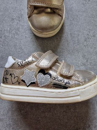 Scarpe oro bimba Falcotto