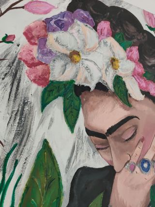 Quadro Frida Kahlo fiori