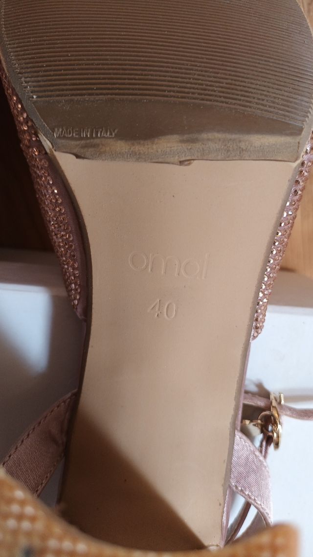 Sandali OMAI rosa glitter tg 40