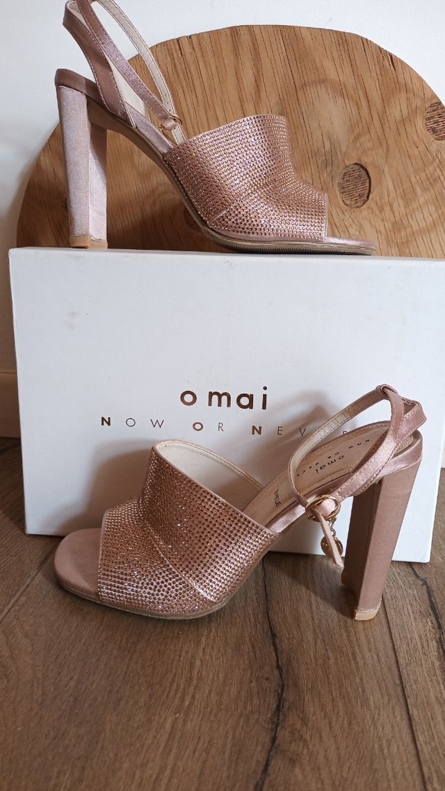 Sandali OMAI rosa glitter tg 40