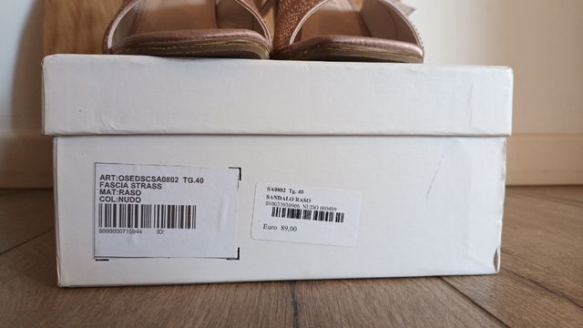 Sandali OMAI rosa glitter tg 40