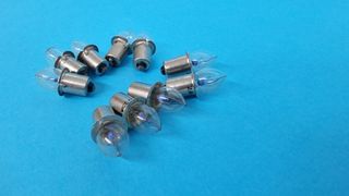 lampadina lampada lamp baionetta 2,4v ba - 10 PEZZ
