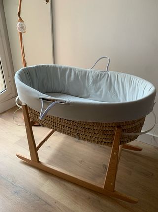 Capazo mimbre bebé