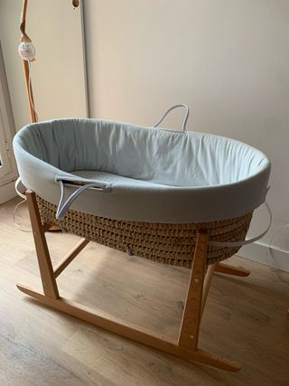 Capazo mimbre bebé