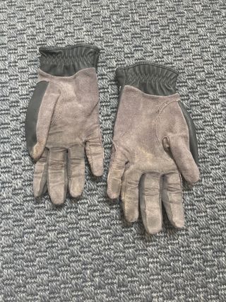 Guantes equitación - Gris y Negro