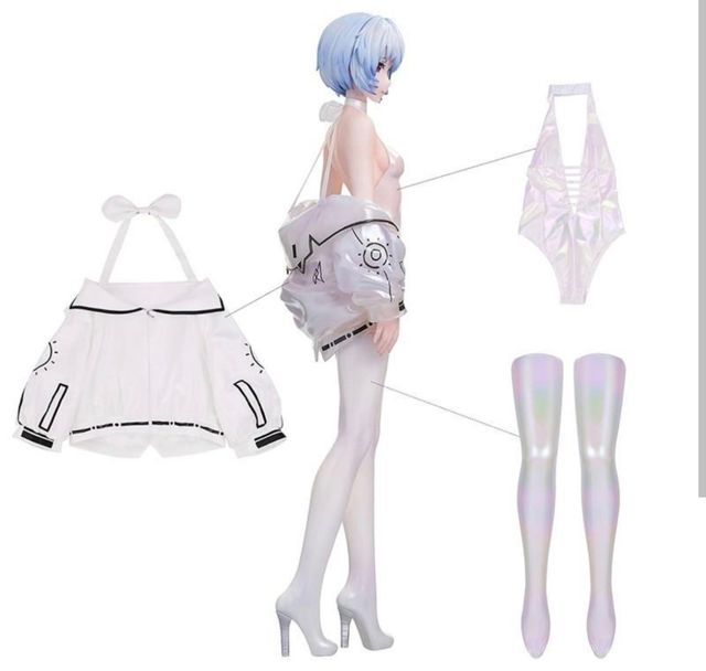 Cosplay Rei Ayanami blanco