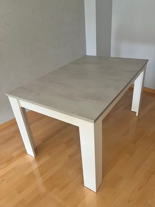Mesa comedor extensible y juego de 4 sillas
