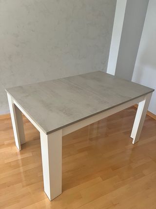 Mesa comedor extensible y juego de 4 sillas
