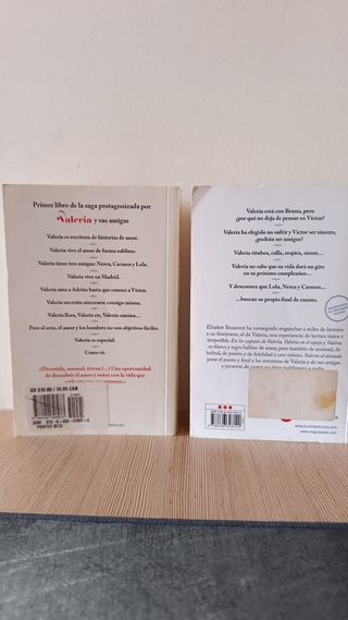 Pack 2 libros Elisabet Benavent (Valeria)