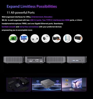 SOYO M4 Air Mini PC - Intel N95, 16GB+512GB