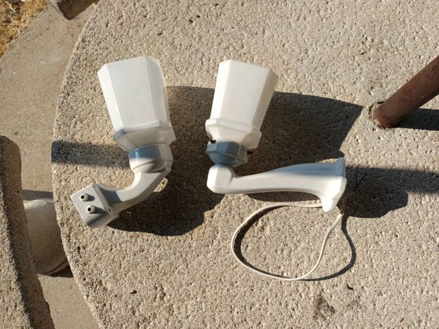 2 Lamparas Pared Porcelana Vintage