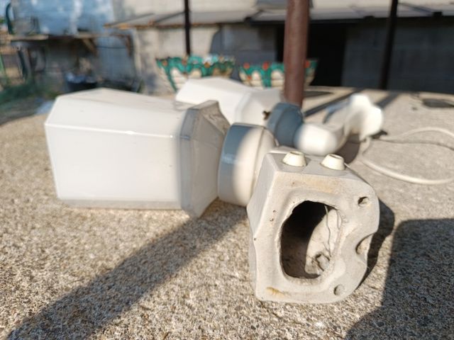 2 Lamparas Pared Porcelana Vintage