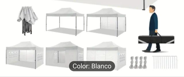 Carpa COBIZI 3x4'5m - Blanca