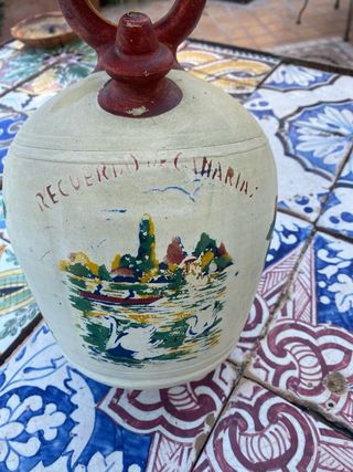 Brocca Ceramica Antica Souvenir in coccio Canarie
