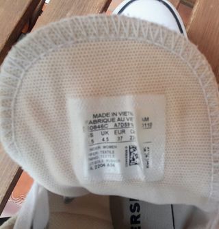 Converse lona plataforma blancas talla 37
