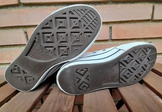 Converse lona plataforma blancas talla 37