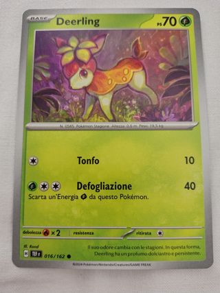 Carta Pokemon Deerling 70 PV Base