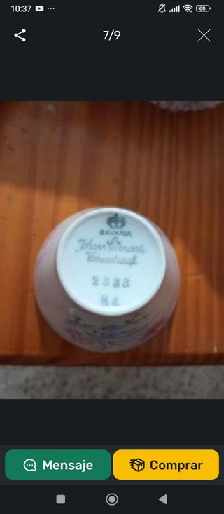 Juego Café Porcelana Vintage