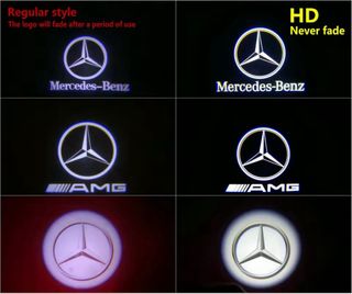 Luz LED HD puerta de Mercedes Benz