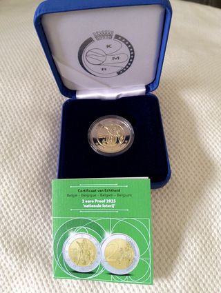 Moeda 2€ Bélgica 2025 - Prova