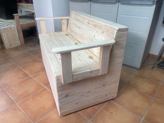 BANCO BAÚL DE MADERA