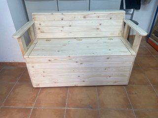 BANCO BAÚL DE MADERA