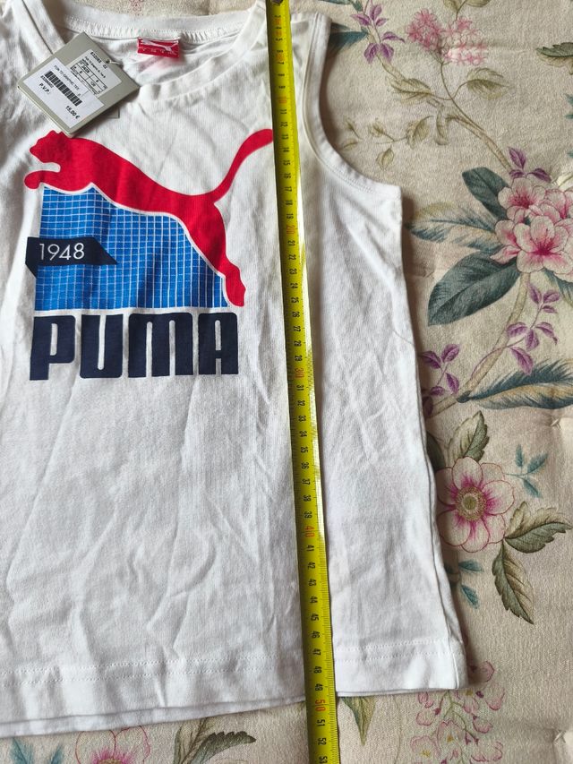 Camiseta Puma niño - Blanca