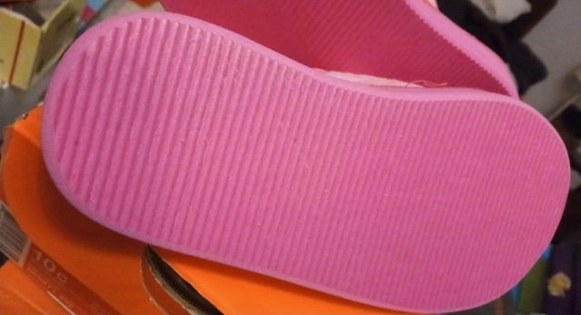 Pantuflas Dionne niña rosa, talla 32