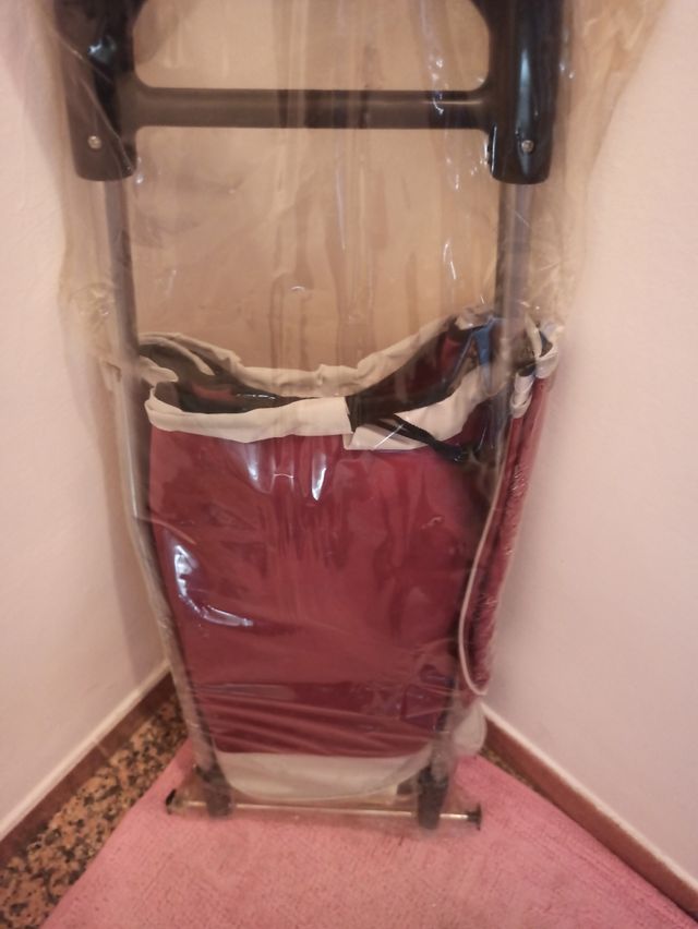 Carrello spesa pieghevole rosso nuovo